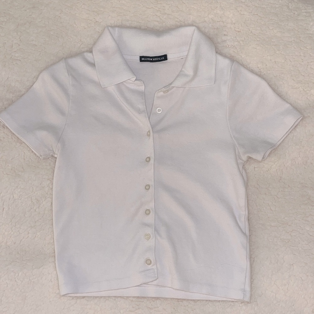 white brandy collared shirt